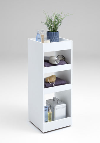 Bathroom Floor Cabinet, Open-Faced Storage Unit. Toiletry Storage Cordoba.