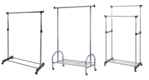 Clothes Rail / Roller Wardrobes. Adjustable Height or Heavy Duty.