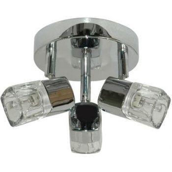 Searchlight "Cool Ice" Cube Black or Chrome Ceiling Spot Lights, [product_variation] - Freedom Homestore